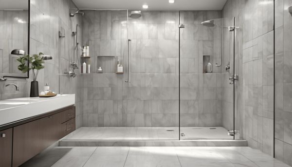 Positionnez une barre de maintien douche pour plus de sécurité